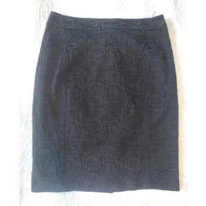 Anthropologie black pencil skirt